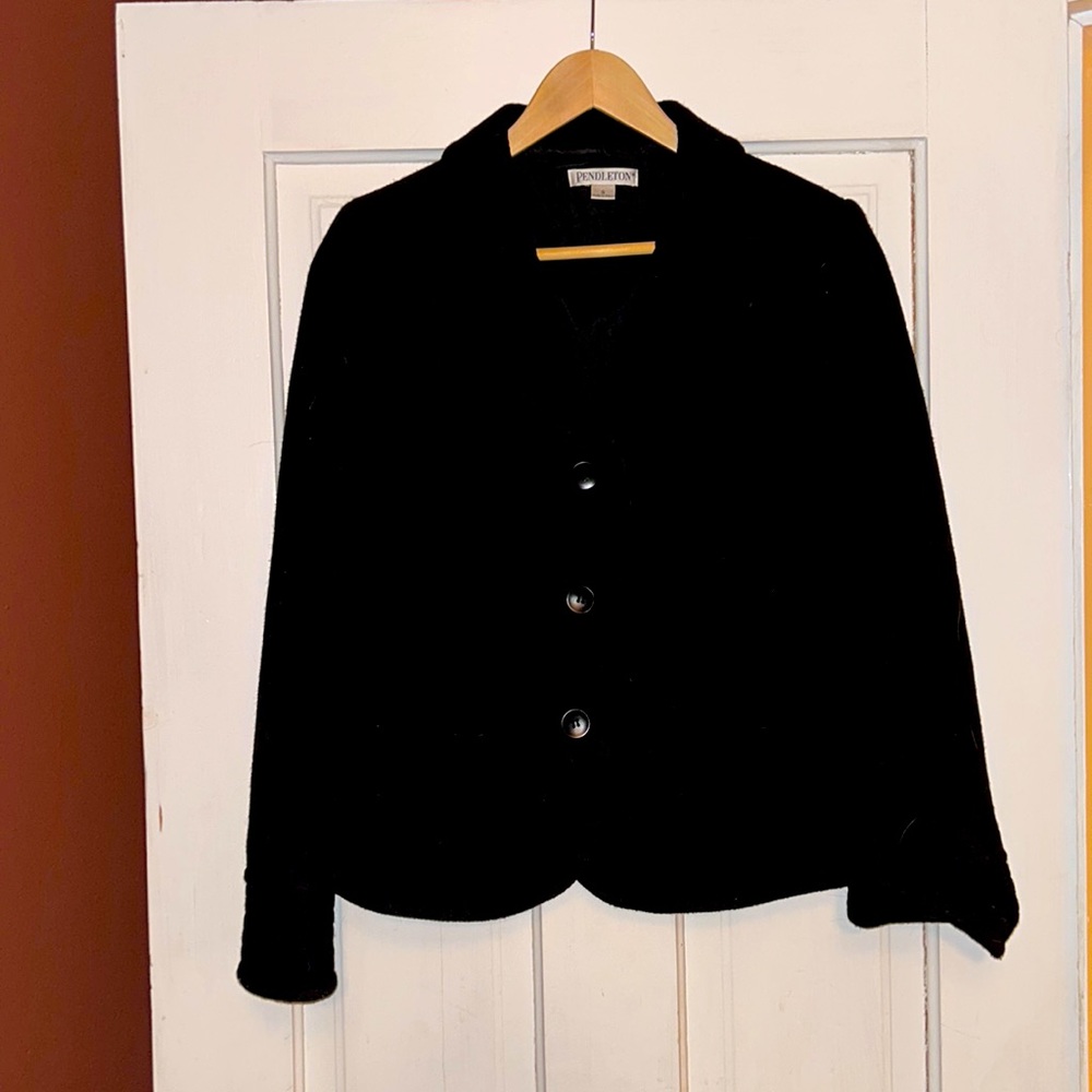 Vintage Pendleton black wool blazer